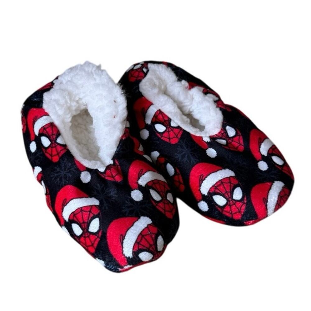 Marvel Spider-Man Santa Claus Slipper Socks - Christmas Edition - Size 6 (NWOT)